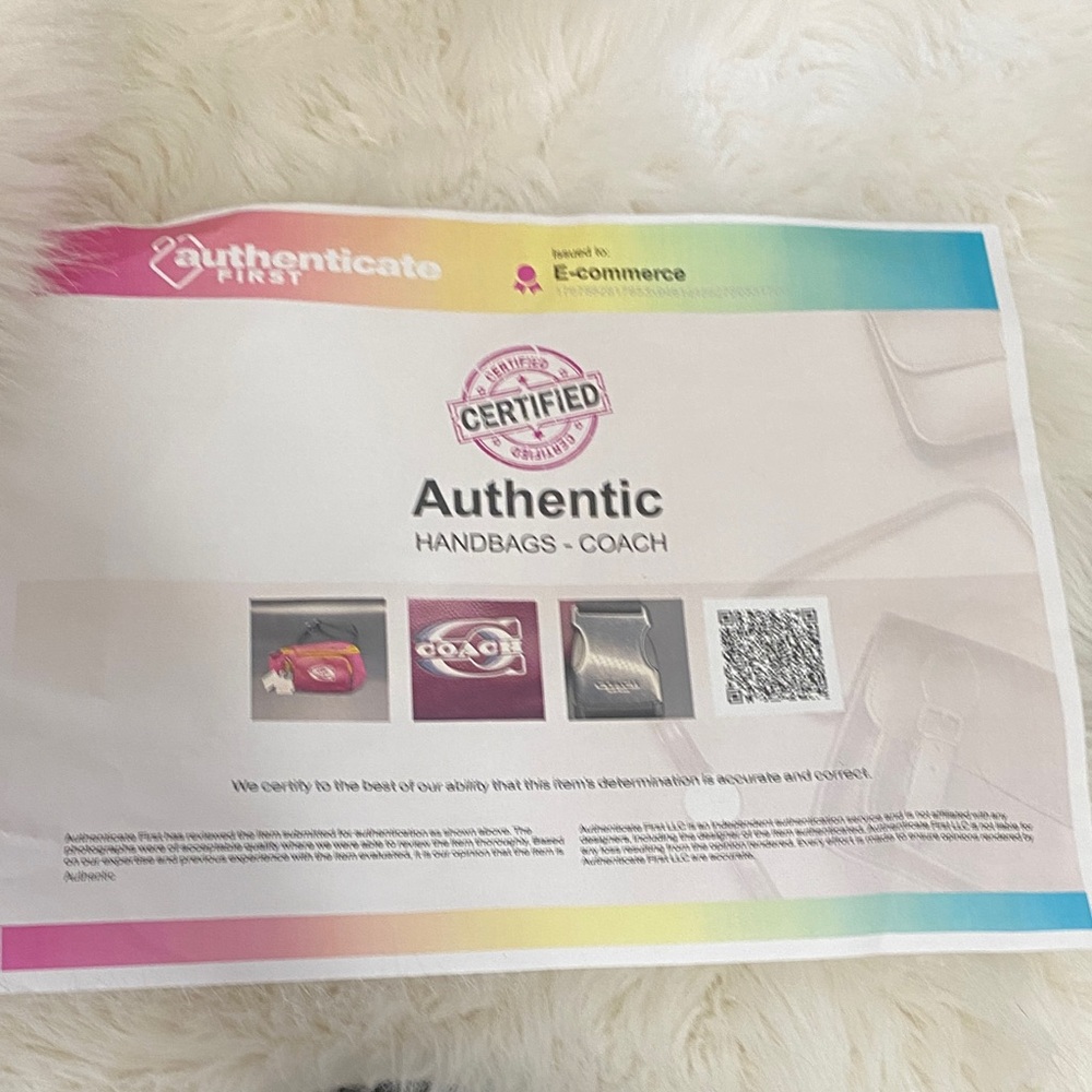 Rare. Authentic. Coach Men's Track Belt Bag in Purple and Yellow/Gold - Picture 6 of 14